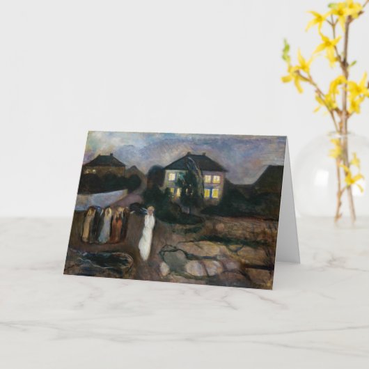 Edvard Munch - Der Sturm Karte (Gelbe Blume)