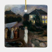 Edvard Munch - Der Sturm Keramikornament (Rückseite)