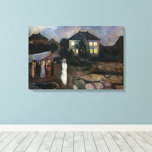 Edvard Munch - Der Sturm Leinwanddruck (Insitu (Holzboden))