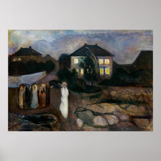 Edvard Munch - Der Sturm Poster (Vorne)