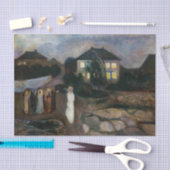 Edvard Munch - Der Sturm Seidenpapier (Handwerk)