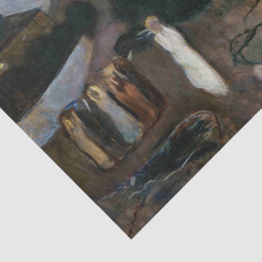 Edvard Munch - Der Sturm Seidenpapier (Ausschnitt)