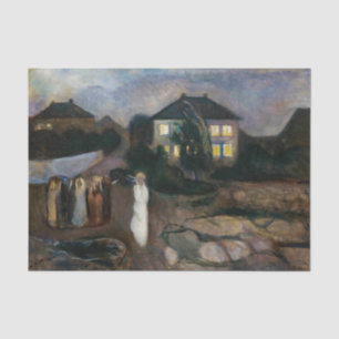 Edvard Munch - Der Sturm Seidenpapier