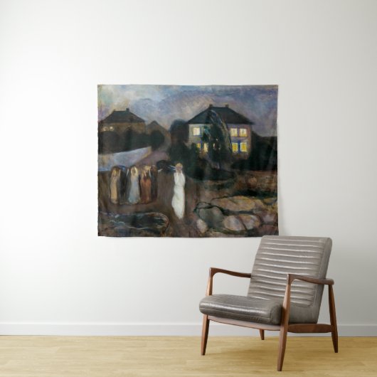 Edvard Munch - Der Sturm Wandteppich (Beispiel (Horizontal))