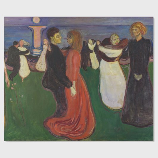 Edvard Munch - Der Tanz des Lebens Geschenkpapier (Flach)