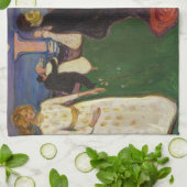 Edvard Munch - Der Tanz des Lebens Geschirrtuch (Gefaltet)