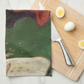 Edvard Munch - Der Tanz des Lebens Geschirrtuch (Viertel Falte)