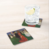 Edvard Munch - Der Tanz des Lebens Rechteckiger Pappuntersetzer (Vor Ort)