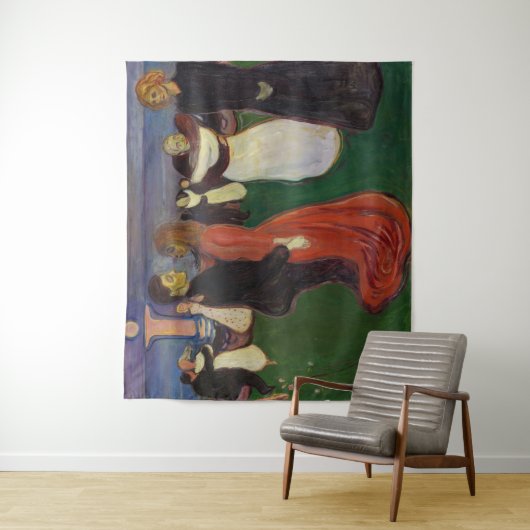 Edvard Munch - Der Tanz des Lebens Wandteppich (Beispiel)