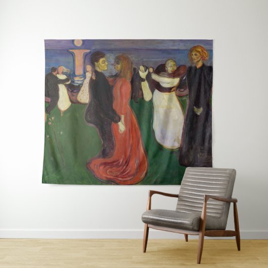 Edvard Munch - Der Tanz des Lebens Wandteppich (Beispiel (Horizontal))