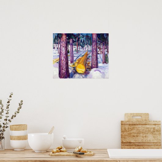 Edvard Munch des gelben Blocks Poster (Küche)