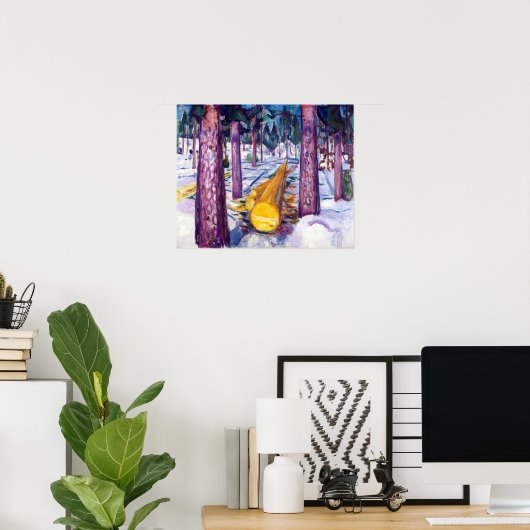 Edvard Munch des gelben Blocks Poster (Heimbüro)