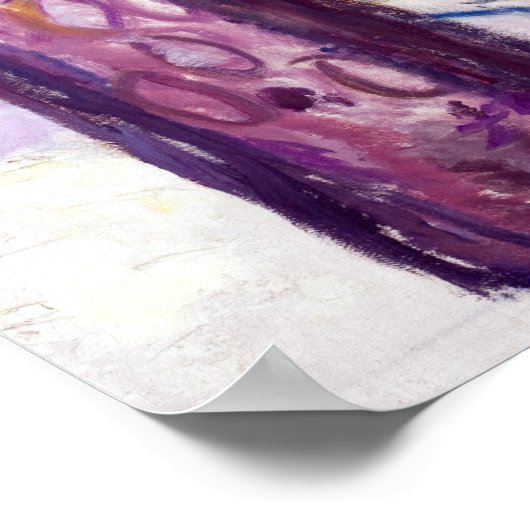 Edvard Munch des gelben Blocks Poster (Ecke)