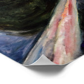 Edvard Munch - Die Mädchen auf der Brücke 1902 Poster (Ecke)