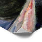 Edvard Munch - Die Mädchen auf der Brücke 1902 Poster (Ecke)