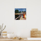Edvard Munch - Die Mädchen auf der Brücke 1902 Poster (Küche)