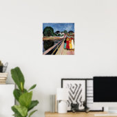 Edvard Munch - Die Mädchen auf der Brücke 1902 Poster (Heimbüro)
