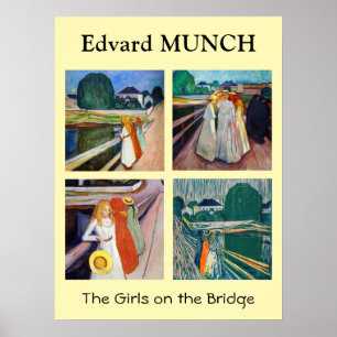 Edvard Munch - Die Mädchen auf der Brücke Auswahl Poster