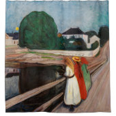 Edvard Munch - Die Mädchen auf der Brücke Duschvorhang (Vorderseite)