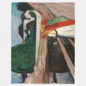 Edvard Munch - Die Mädchen auf der Brücke Fleecedecke (Vorderseite)