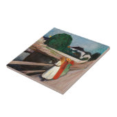 Edvard Munch - Die Mädchen auf der Brücke Fliese (Seite)