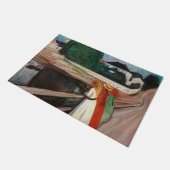 Edvard Munch - Die Mädchen auf der Brücke Fußmatte (Schrägansicht)