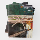 Edvard Munch - Die Mädchen auf der Brücke Geschenkpapier Set (Beispiel)