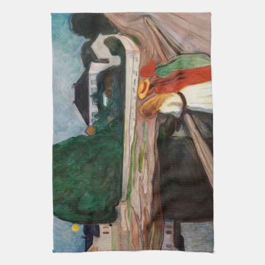 Edvard Munch - Die Mädchen auf der Brücke Geschirrtuch (Vertikal)