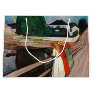 Edvard Munch - Die Mädchen auf der Brücke Große Geschenktüte