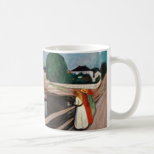 Edvard Munch - Die Mädchen auf der Brücke Kaffeetasse (Rechts)