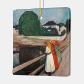 Edvard Munch - Die Mädchen auf der Brücke Keramikornament (Links)