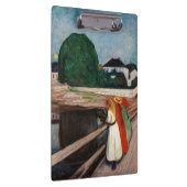 Edvard Munch - Die Mädchen auf der Brücke Klemmbrett (Rechts)