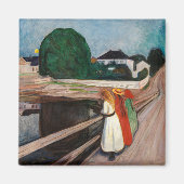 Edvard Munch - Die Mädchen auf der Brücke Magnet (Vorne)