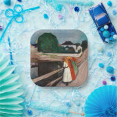 Edvard Munch - Die Mädchen auf der Brücke Pappteller (Party)