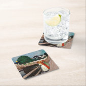 Edvard Munch - Die Mädchen auf der Brücke Rechteckiger Pappuntersetzer (Vor Ort)