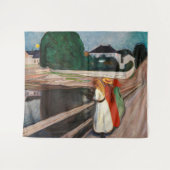 Edvard Munch - Die Mädchen auf der Brücke Wandteppich (Vorderseite (Horizontal))