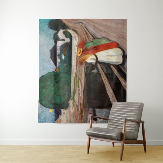 Edvard Munch - Die Mädchen auf der Brücke Wandteppich (Beispiel)