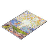 Edvard Munch - Die Magnetkarte Sun 1911 Notizblock (Linke Seite)