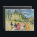 Edvard Munch - Die Märchenwald-Magnetkarte Magnetkarte<br><div class="desc">The Fairytale Forest - Edvard Munch,  1901-02</div>
