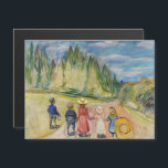Edvard Munch - Die Märchenwald-Magnetkarte Magnetkarte<br><div class="desc">The Fairytale Forest - Edvard Munch,  1901-02</div>