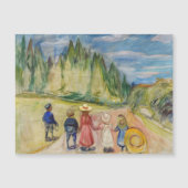 Edvard Munch - Die Märchenwald-Magnetkarte Magnetkarte (Vorderseite)