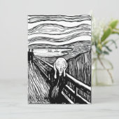 Edvard Munch - Die schreiende Lithografie Einladung (Stehend Vorderseite)