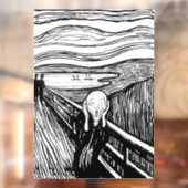 Edvard Munch - Die schreiende Lithografie Fensteraufkleber (Blatt 2)
