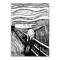 Edvard Munch - Die schreiende Lithografie