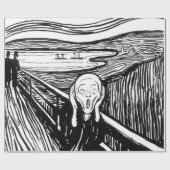 Edvard Munch - Die schreiende Lithografie Geschenkpapier (Flach)