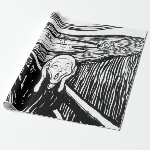 Edvard Munch - Die schreiende Lithografie Geschenkpapier