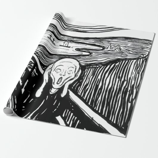 Edvard Munch - Die schreiende Lithografie Geschenkpapier (Ungerollt)