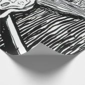 Edvard Munch - Die schreiende Lithografie Geschenkpapier (Ecke)