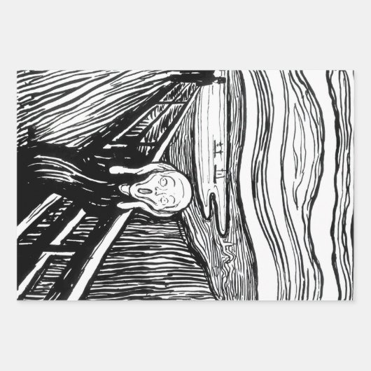Edvard Munch - Die schreiende Lithografie Geschenkpapier Set (Vorderseite 3)