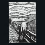 Edvard Munch - Die schreiende Lithografie Geschirrtuch<br><div class="desc">Der Schrei / Skrik - Edvard Munch,  1895 - Lithographie</div>